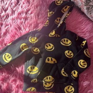 Brooklyn Cloth Black and Yellow Smiley Hoodie